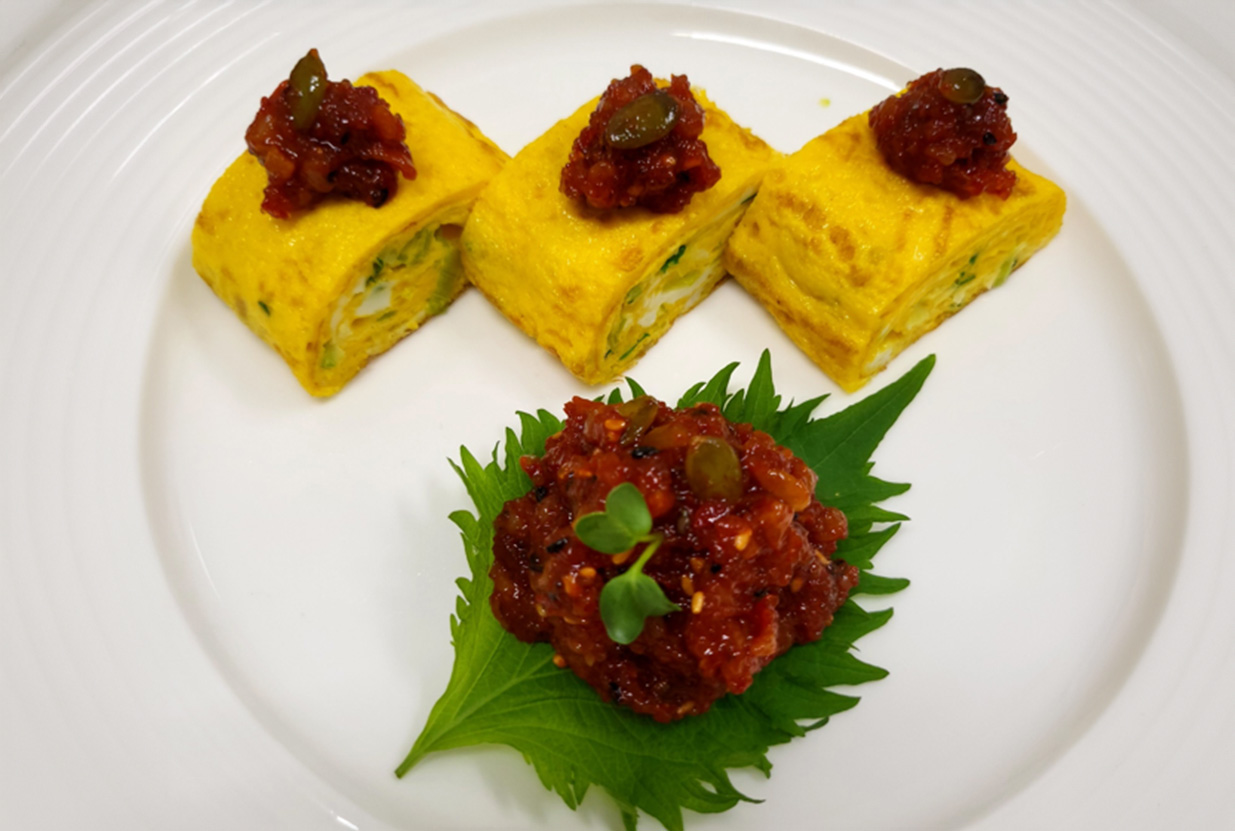 【レシピ】シアッチョッのせ卵焼き